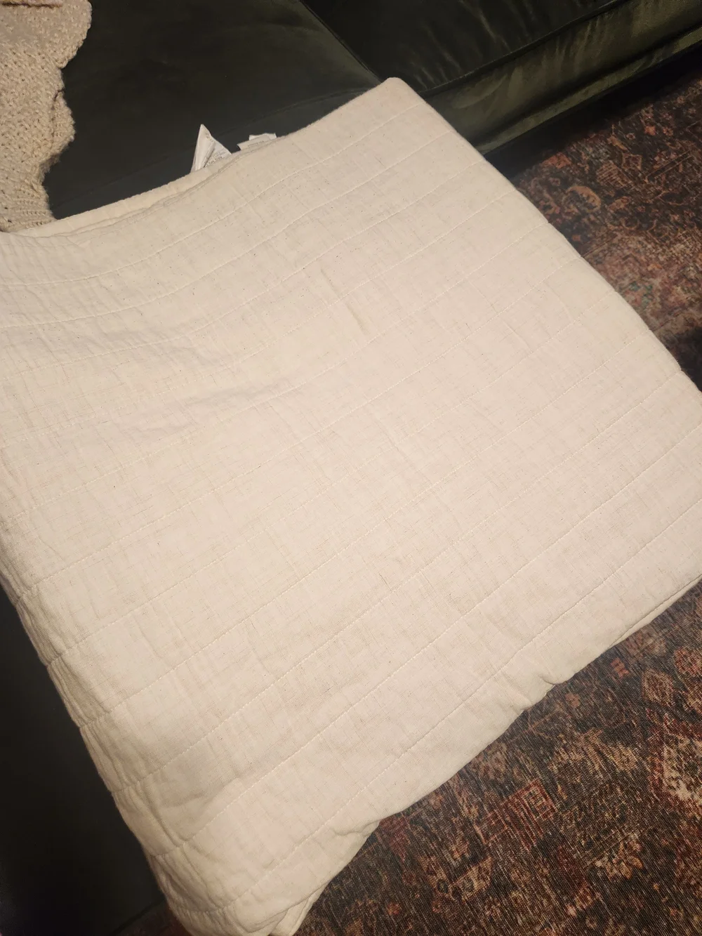 King Textured Grid Coverlet Quilt -  Neutral Beige By Hearth And Hand Magnolia